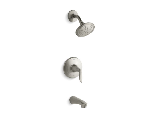 Refinia(r) Rite-Temp(r) bath and shower trim set, valve not included, Vibrant Brushed Nickel