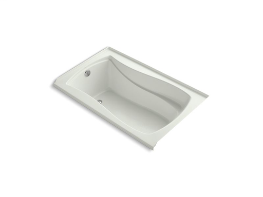 Mariposa® 60" x 36" alcove VibrAcoustic® bath with Bask® heated surface, integral flange and left-hand drain, Dune