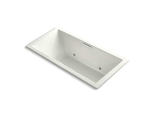 Underscore® Rectangle 72" x 36" drop-in BubbleMassage™ Air Bath with chromatherapy and center drain, Dune