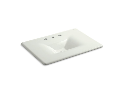 Iron/Impressions® 31" vanity-top bathroom sink with 8" widespread faucet holes, Dune