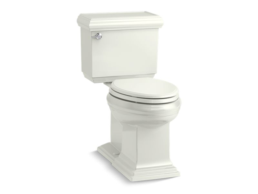 Memoirs® Classic Comfort Height® two-piece elongated 1.28 gpf toilet with AquaPiston® flushing technology, left-hand trip lever and concealed trapway, seat not included, Dune