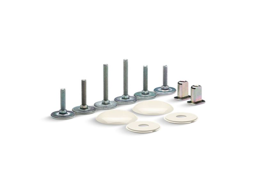 Clean Caps® low-profile toilet bolt caps, Almond