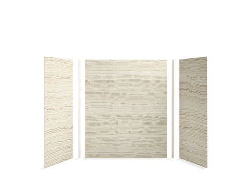 Choreograph® 60" x 32" x 72" shower wall kit, VeinCut Biscuit