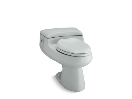 San Raphael® Comfort Height® one-piece elongated 1.0 gpf toilet with Pressure Lite® flushing technology and left-hand trip lever, Ice™ Grey