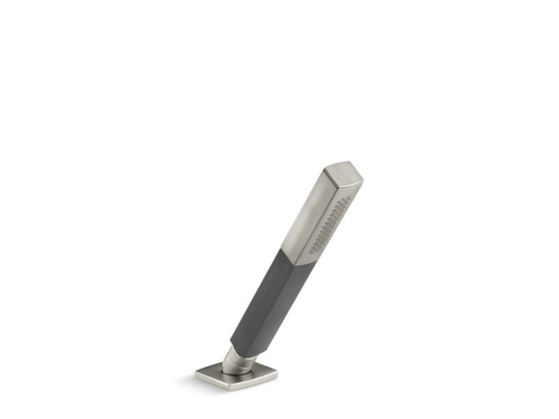 Shift™ Square 2.0 gpm multifunction handshower with Grey handle, Vibrant Brushed Nickel
