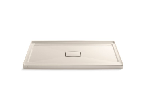 Memoirs® 48" x 34" double threshold left-hand drain shower base, Sandbar