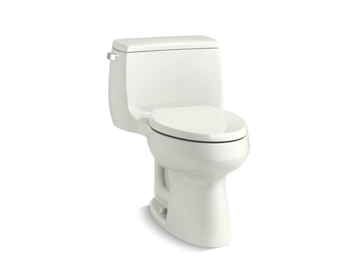 Gabrielle™ Comfort Height® one-piece elongated 1.28 gpf toilet with Class Five® flushing technology and left-hand trip lever, Dune