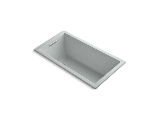 Underscore® Rectangle 60" x 32" drop-in VibrAcoustic® bath, Ice™ Grey