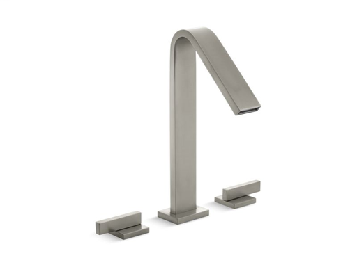 Loure® deck-mount bath faucet, Vibrant Brushed Nickel