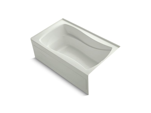 Mariposa® 60" x 36" alcove VibrAcoustic® bath with Bask® heated surface, apron and right-hand drain, Dune