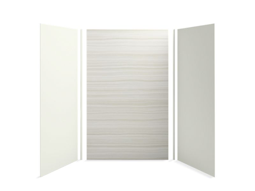 Choreograph® 60" x 42" x 96" shower wall kit, VeinCut Dune with Dune accents
