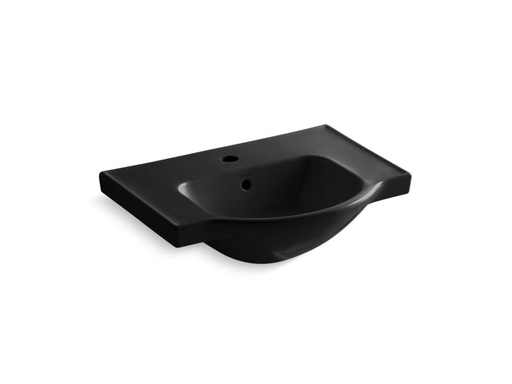 Veer™ 24" single-hole sink basin, Black Black