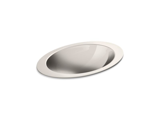 Rhythm® oval drop-in bathroom sink with Mirror finish, Not Applicable