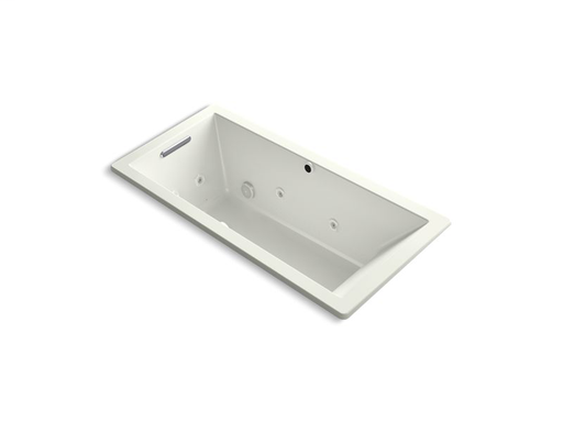 Underscore® Rectangle 66" x 32" drop-in whirlpool + BubbleMassage™ Air Bath, Dune