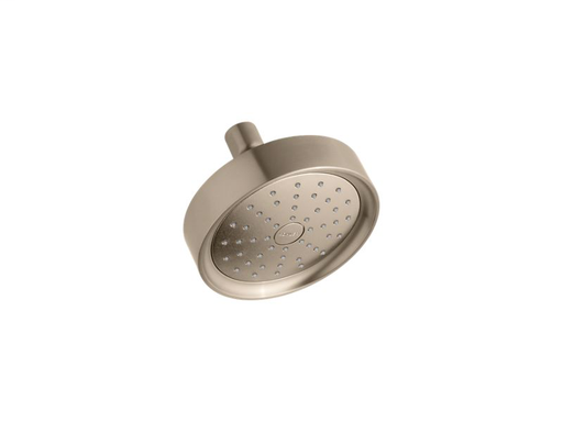 Purist® 1.75 gpm single-function showerhead with Katalyst® air-induction technology, Vibrant Brushed Bronze