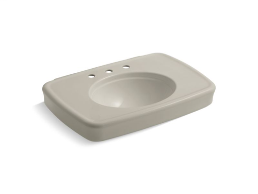 Bancroft® 30" bathroom sink with 8" widespread faucet holes, Sandbar