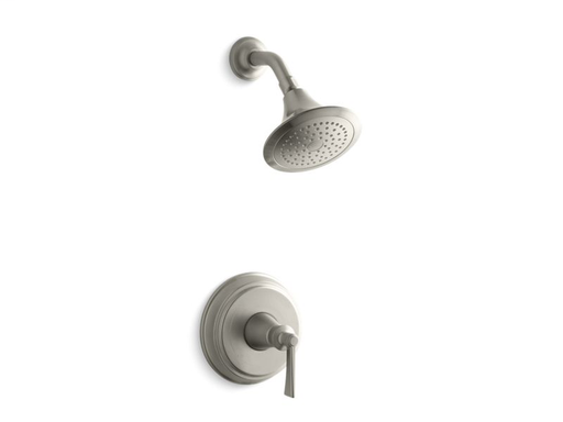 Archer® Rite-Temp® shower valve trim with lever handle and 2.5 gpm showerhead, Vibrant Brushed Nickel