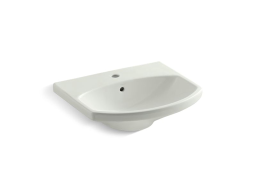 Cimarron® bathroom sink with single-hole faucet hole, Dune