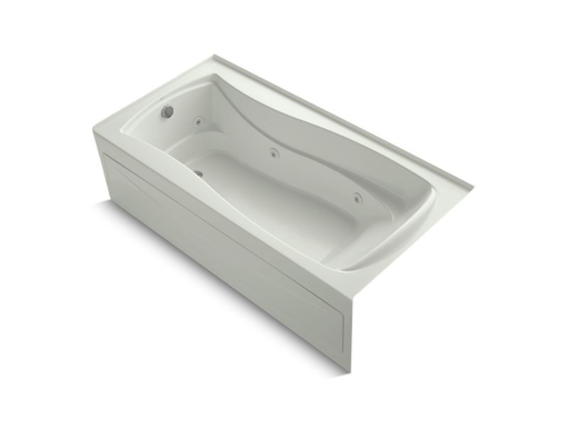 Mariposa® 72" x 36" alcove whirlpool with integral apron, integral flange, left-hand drain and heater, Dune