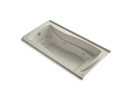 Mariposa® 72" x 36" alcove whirlpool with integral flange and left-hand drain, Sandbar