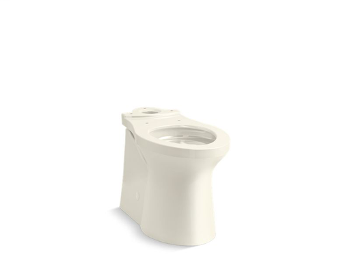 Irvine™ Comfort Height® elongated toilet bowl with skirted trapway, seat not included, Biscuit