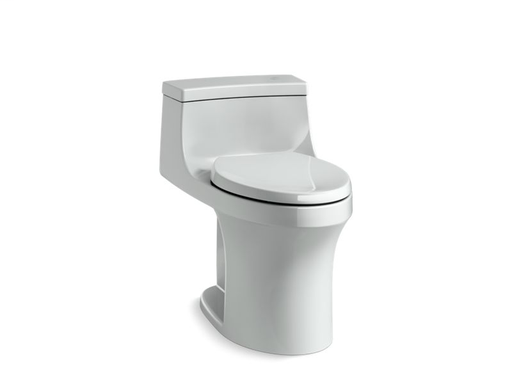 San Souci® Comfort Height® one-piece compact elongated 1.28 gpf touchless toilet with AquaPiston® flushing technology, Ice™ Grey