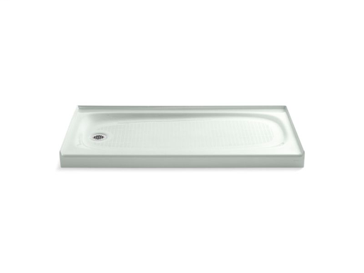 Salient® 60" x 30" single threshold left-hand drain shower base, Sea Salt