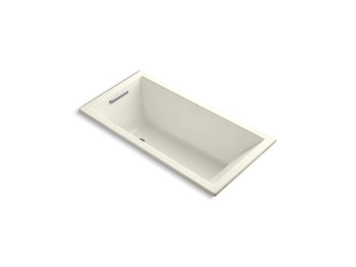 Underscore® Rectangle 60" x 30" drop-in VibrAcoustic® bath, Biscuit