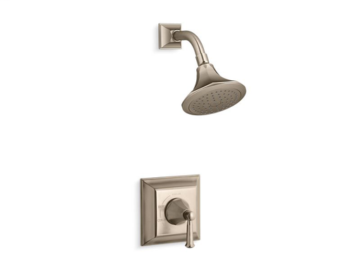 Memoirs® Stately Rite-Temp® shower valve trim with lever handle and 2.5 gpm showerhead, Vibrant Brushed Bronze