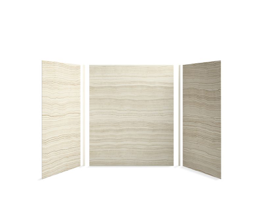 Choreograph® 60" x 42" x 72" shower wall kit, VeinCut Biscuit