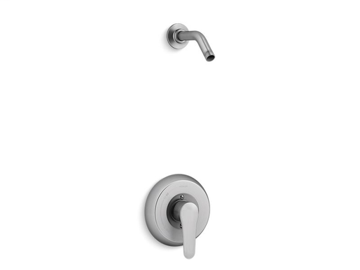 July™ Rite-Temp® shower valve trim with lever handle, less showerhead, Brushed Chrome