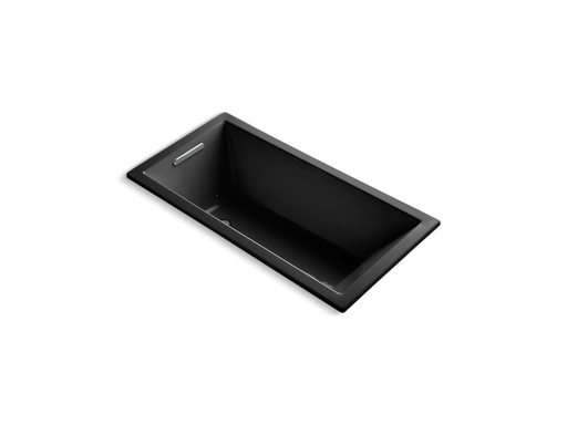 Underscore® Rectangle 60" x 30" drop-in VibrAcoustic® + BubbleMassage™ Air Bath, Black Black