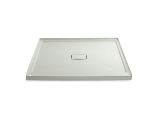 Archer® 60" x 60" single threshold center drain shower base with removable cover, Dune