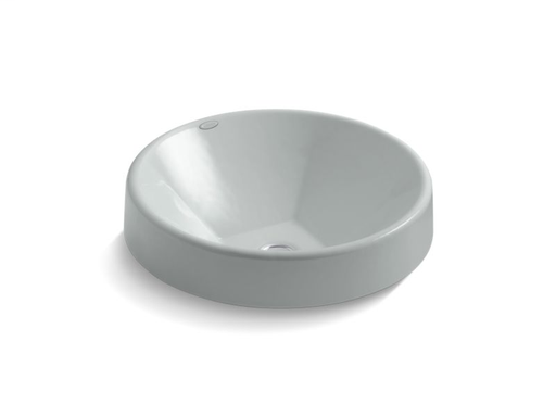 Inscribe® Wading Pool® 16.5" round bathroom sink, Ice™ Grey