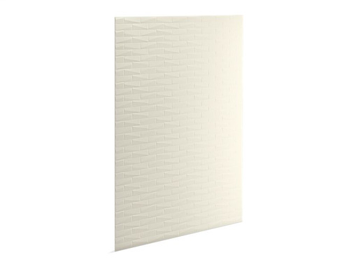 Choreograph® 60" x 96" wall panel, Brick texture, Biscuit