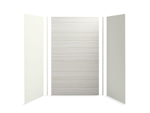 Choreograph® 60" x 36" x 96" shower wall kit, VeinCut Dune with Dune accents