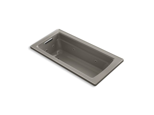Archer® 66" x 32" drop-in whirlpool with reversible drain and heater, Cashmere