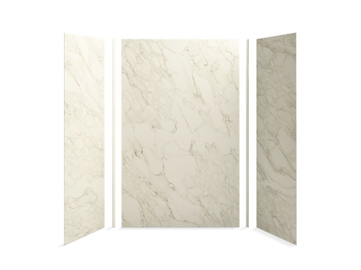 Choreograph® 60" x 32" x 96" shower wall kit, CrossCut Biscuit