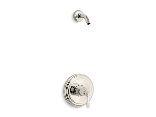 Devonshire® Rite-Temp® shower valve trim with lever handle, less showerhead, Vibrant Polished Nickel