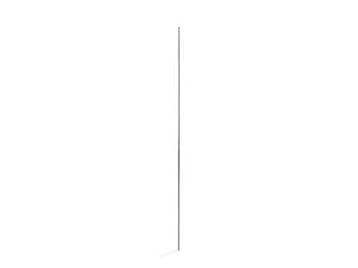 Choreograph® 96" edge trim with return, set of 2, Bright Polished Silver