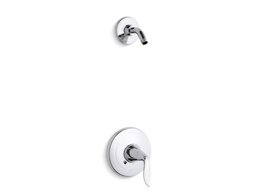 Refinia® Rite-Temp® shower valve trim with lever handle, less showerhead, Polished Chrome