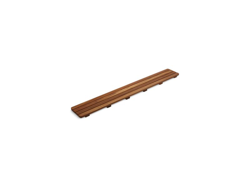 Groove® teak drain cover 42" receptor, Not Applicable