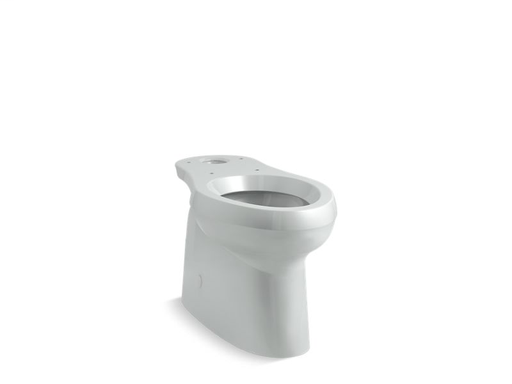 Cimarron® Comfort Height® elongated toilet bowl with skirted trapway, Ice™ Grey