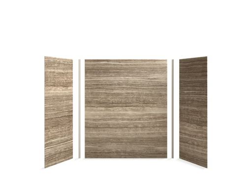 Choreograph® 60" x 32" x 72" shower wall kit, VeinCut Sandbar