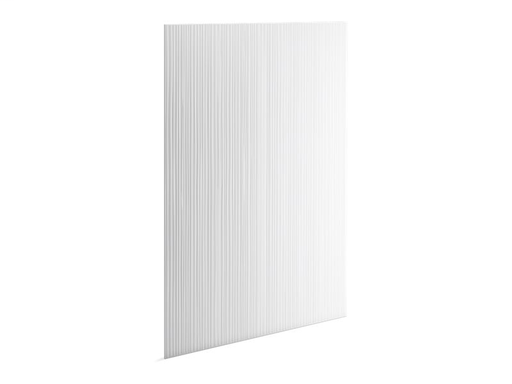 Choreograph® 60" x 96" wall panel, Cord texture, White