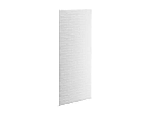 Choreograph® 36" x 96" wall panel, Brick texture, White