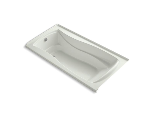 Mariposa® VibrAcoustic® 72" x 36" alcove bath with integral flange and left-hand drain, Dune