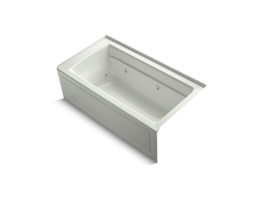 Archer® 60" x 32" alcove whirlpool with integral apron, right-hand drain and heater, Dune