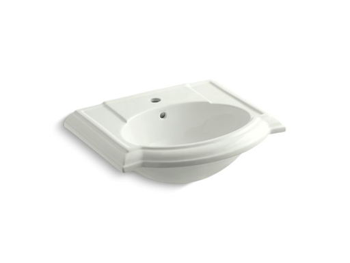 Devonshire® bathroom sink with single faucet hole, Dune
