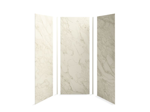 Choreograph® 36" x 36" x 96" shower wall kit, CrossCut Biscuit